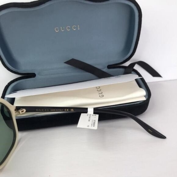 Gucci Gg0734s 004 Square Aviator Negro Acetato Original - Picture 8 of 9